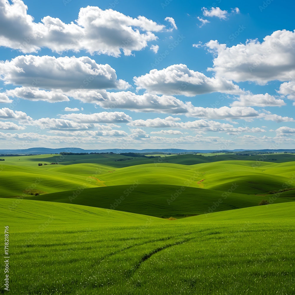 Fototapeta premium “Clouds Adrift, Silence Beneath”