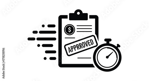 Financial approval process with time management and document verification