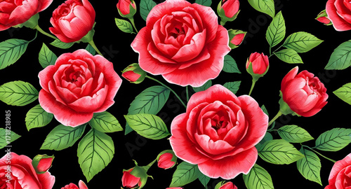 fabric print with roses, seamless flower background, rose blossom pattern, seamless floral textile, vintage rose fabric, romantic rose pattern, seamless pink roses, decorative rose fabric, elegant ros