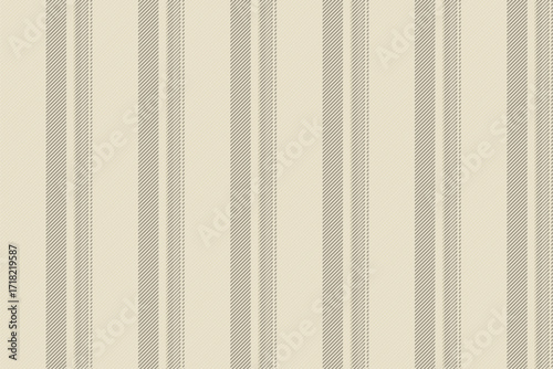 String textile fabric vector, ornamental pattern background stripe. Semininity texture seamless vertical lines in light and pastel colors.