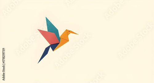 origami, bird, paper, folded, folding, papercraft, art, craft, handmade, geometric, polygon, minimal, simple, clean, modern, abstract, design, illustration, vector, flat, graphic, icon, symbol, decora