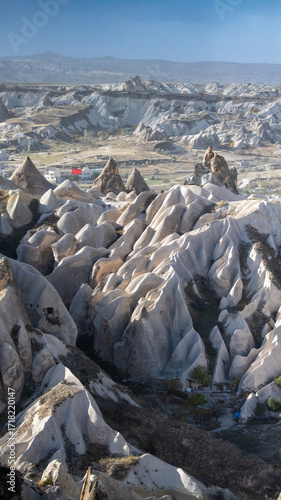 Views of cappadocia with rocks and valleys
