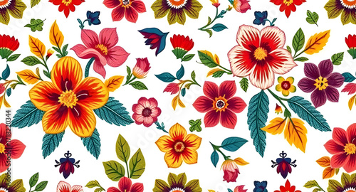 Botanical fabric texture, Fashion design vector, Flower pattern illustration, Continuous decorative design, Floral surface artwork, Elegant pattern vector, Repeating blossom fabric, Botanical decor il