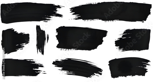 black brush stroke set, ink brush strokes, paint brush set, grunge texture, brush stroke collection, abstract ink lines, artistic strokes, hand drawn brushes, paint streaks, dry brush texture, black p