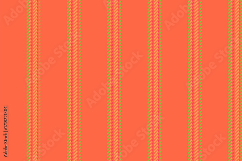 Vibrant striped pattern featuring orange and green vertical lines. Seamless texture suitable for backgrounds, textiles, or graphic design projects needing a warm, retro feel.