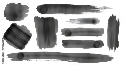 black brush stroke set, ink brush strokes, paint brush set, grunge texture, brush stroke collection, abstract ink lines, artistic strokes, hand drawn brushes, paint streaks, dry brush texture, black p
