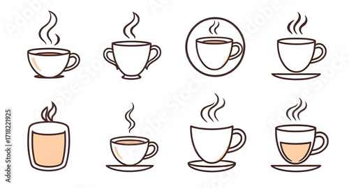coffee cup line art, coffee line drawing, minimalist coffee icon, coffee mug outline, tea cup line art, hot drink icon, caffeine symbol, barista design, espresso cup, cappuccino line art, latte icon, 