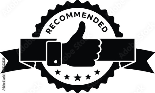 Recommended seal with a thumbs up gesture and star details shown