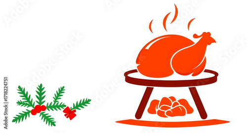 grilled chicken, chicken, grill, barbecue, roasted, cooked, meat, food, vector, icon, design, illustration, art, drawing, cuisine, meal, roasted chicken, poultry, tasty, delicious, restaurant, dinner,
