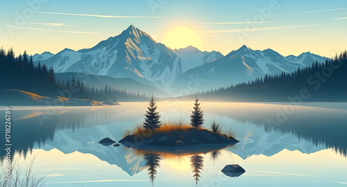 dreamy lake background, clear water lake wallpaper, mountain valley with lake, lake sunset wallpaper, mountain horizon with water, mountain scenery wallpaper, idyllic mountain lake, nature background 