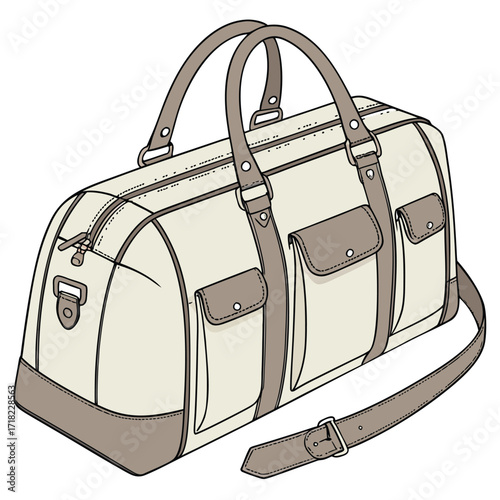 vector illustration of a handbag