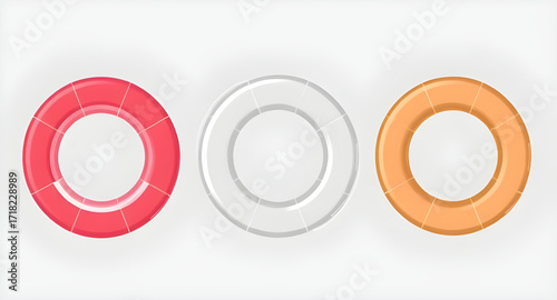 Round float cartoon, Air ring vector, Summer inflatable illustration, Fun pool tube, Floating ring icon, Cute inflatable design, Pool toy cartoon, Water float vector, Leisure swimming tube, Sea float 