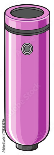 Modern Vaporizer Style Device with Button Detail in Purple Tones