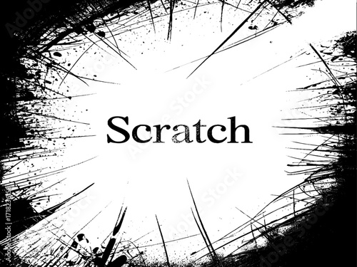 Black grunge dust texture with scratches and distressed noise effect on white background vector illustration.