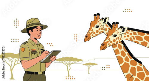 Wildlife Observer Documents Giraffes, Capturing Ecological Moments In South Africa's Savannah