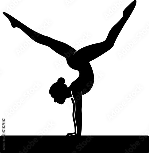 Women's Balance Beam SVG Cut Files for Cricut & Silhouette