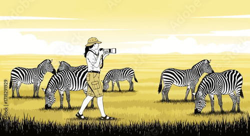 Observer Captures Stunning Zebras in Their Natural Habitat on Savanna Plains