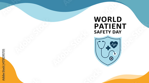 World Patient Safety Day Awareness with Health and Wellness Focus Background Image for Campaigns