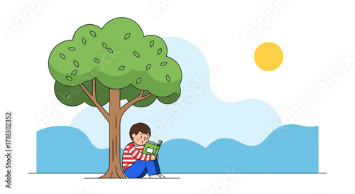 Reading Under A Tree: A Child, Nature, And The Simple Joy Of Reading