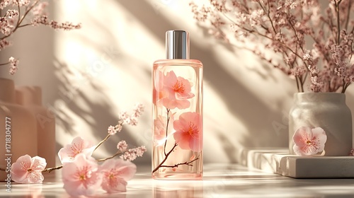 Floral Beauty Product Mockup