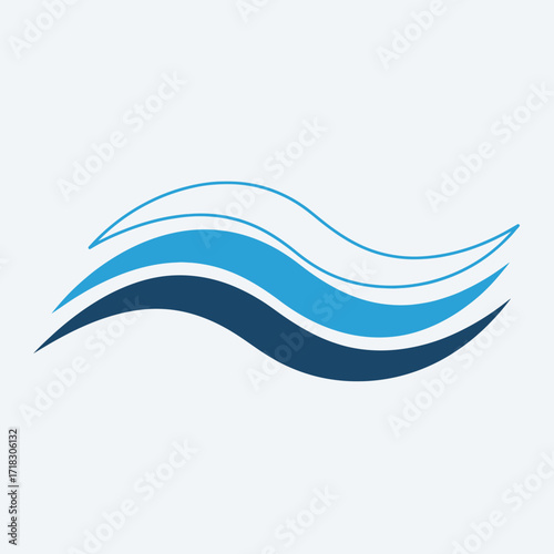 Free Download vector illustration of a wave - GFXLoad