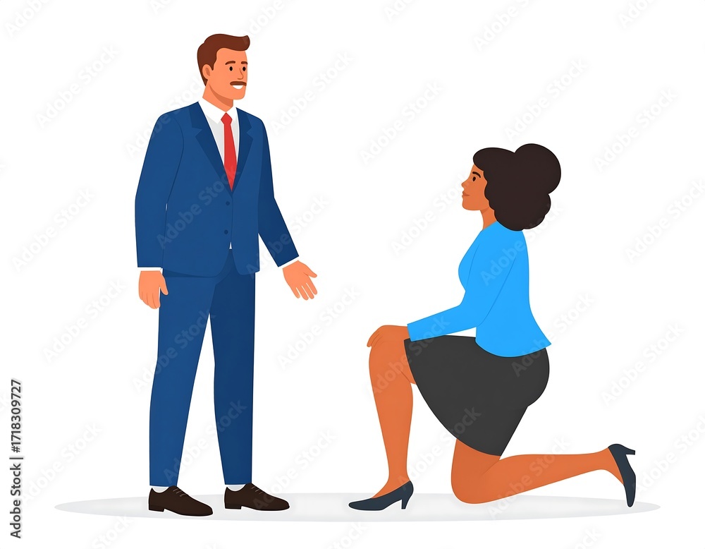 Fototapeta premium Business professionals in conversation