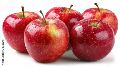 Jonagold Apples. Fresh Grade A Fruit of Red Jonagold Apples on White Background
