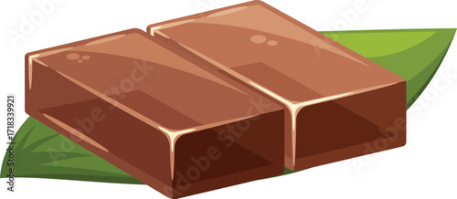 Yocan japanese jelly-like dessert vector illustration