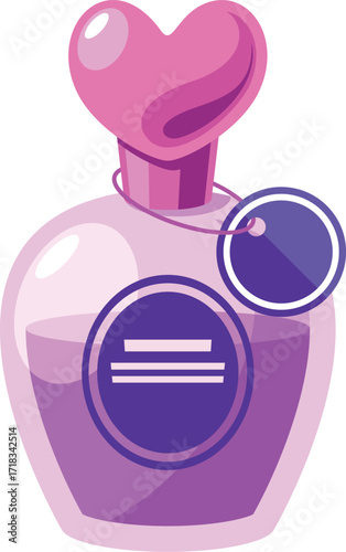 Female perfume fashion scent vector illustration