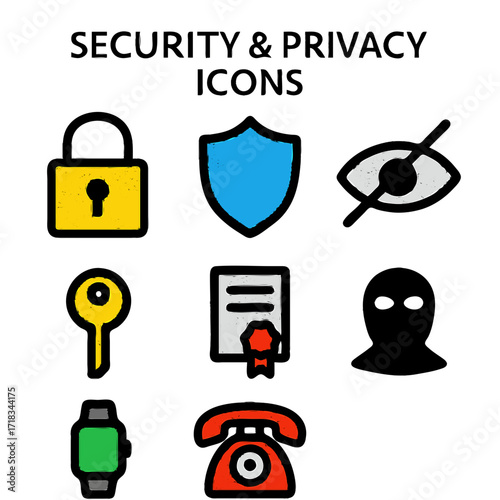 security icons set