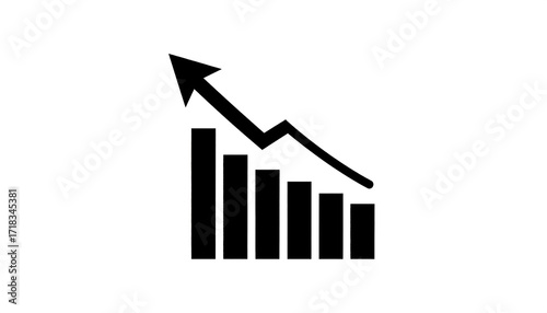 Graph showing increasing and decreasing trends