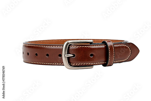leather belt isolated on white background
