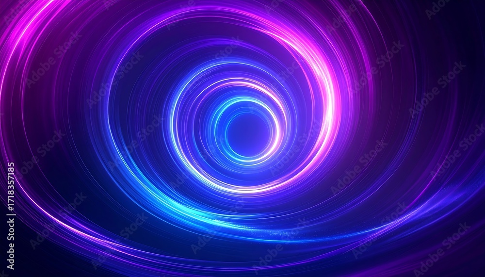 Obraz premium Abstract swirling neon lights (1)