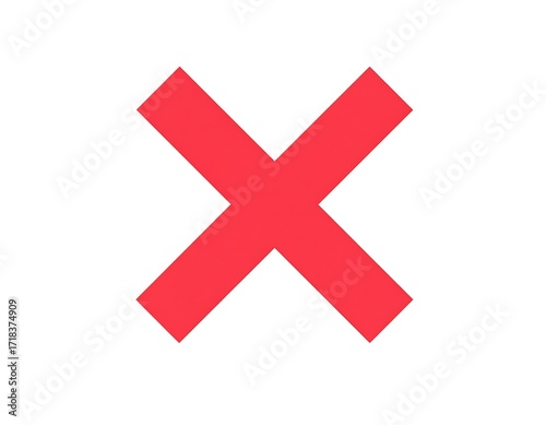 Red cross symbol on white