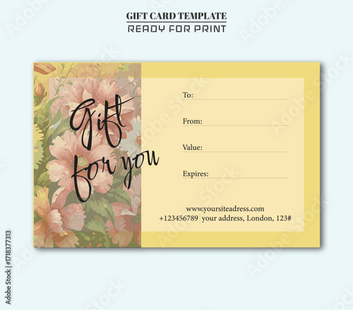 Stylish gift card and voucher templates — perfect for promotions, thank-you notes, or special offers. Ready to print and easy to customize for your business.