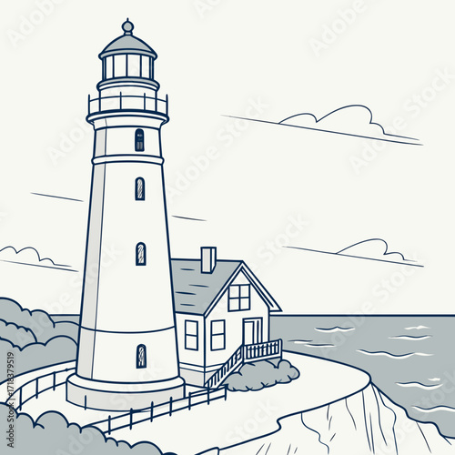 lighthouse on the island