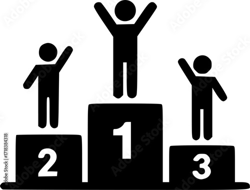 ofvs656 OutlineFilledVectorSign ofvs - winner podium vector icon . number one . trophy award champion sign . isolated transparent . outline and filled version . AI 10 / EPS / PNG . g12002