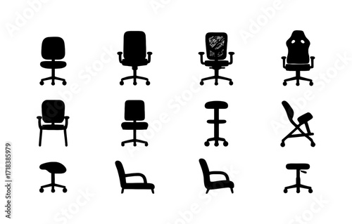 Silhouette office chair collection, ergonomic and stylish designs