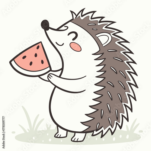 hedgehog with a hedgehog