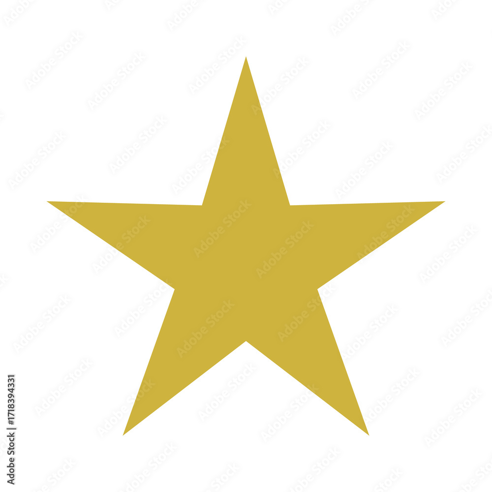 Fototapeta premium Golden Star Icon. Star Symbol For Designs.