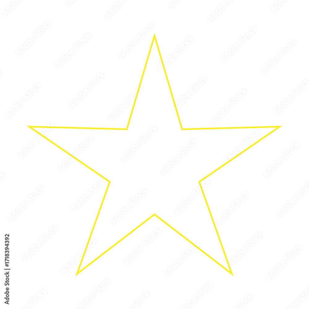 Fototapeta premium Star Icon. Golden Star Yellow Star Symbol.