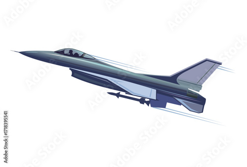 Eagle fighter jet plane taking off during exercise