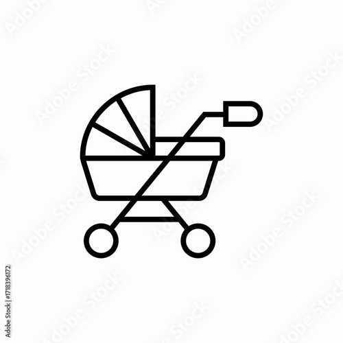 baby carrier icon sign vector