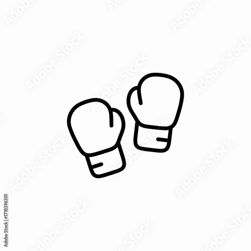 boxing gloves icon sign vector
