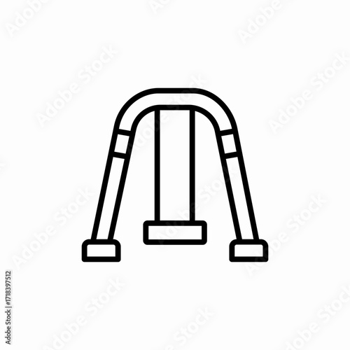 swings playground icon sign vector