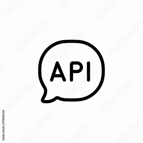 chat api icon sign vector