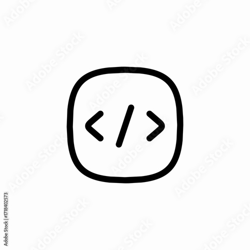 code coding programming icon sign vector