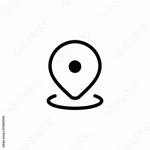 location pin place icon sign vector