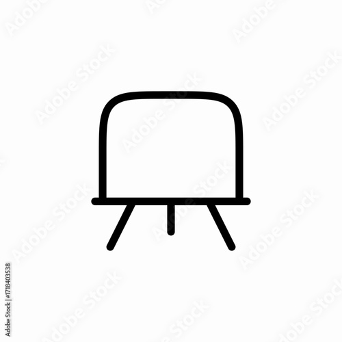 school board stand icon sign vector