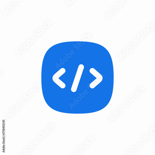 programming code icon sign vector